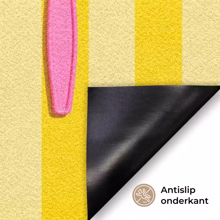 Eten - Roze - Geel - Modern - Culinaire Deurmat klein -antislip_NL