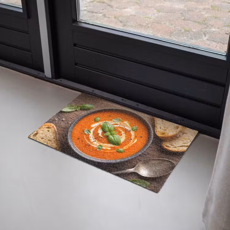 Eten - Soep - Basilicum - Rustiek - Rood Deurmat klein -sfeer2
