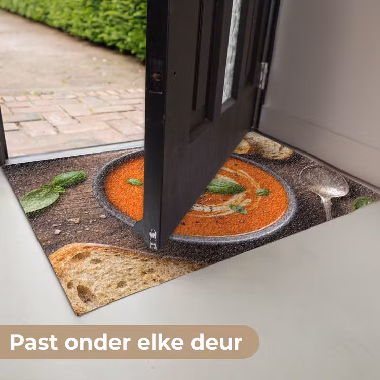 Eten - Soep - Basilicum - Rustiek - Rood Deurmat klein -USP_NL