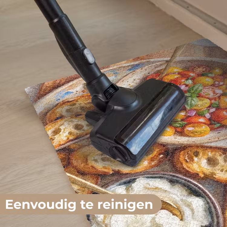 Eten - Tomaat - Brood - Kleurrijk - Keuken Deurmat klein -reinigen_NL