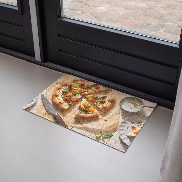 Eten - Tomaten - Basilicum - Maaltijd - Vers Deurmat klein -sfeer2