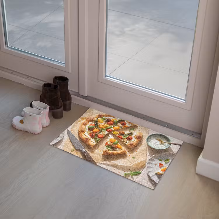 Eten - Tomaten - Basilicum - Maaltijd - Vers Deurmat klein -sfeer3