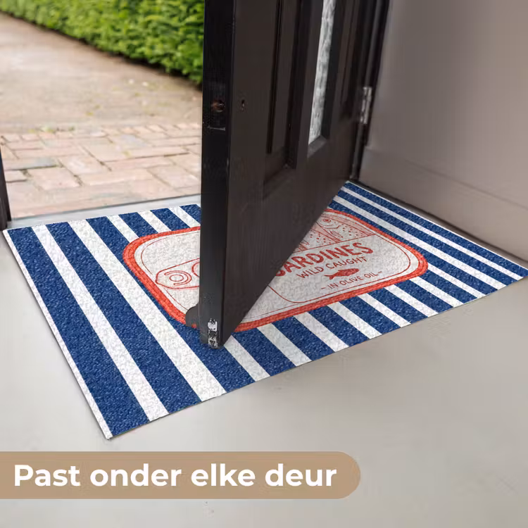 Eten - Vis - Blik - Illustratie - Rood Deurmat klein -USP_NL