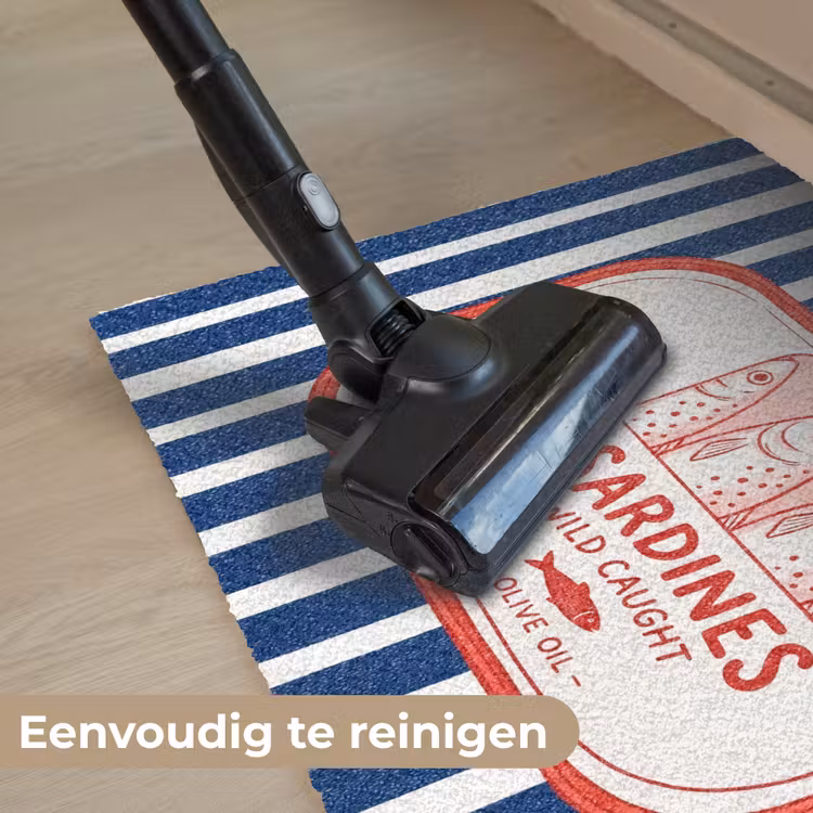 Eten - Vis - Blik - Illustratie - Rood Deurmat klein -reinigen_NL