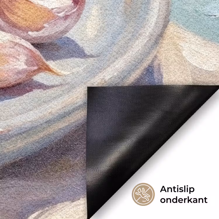 Eten - Zee - Kust - Modern - Blauw Deurmat klein -antislip_NL