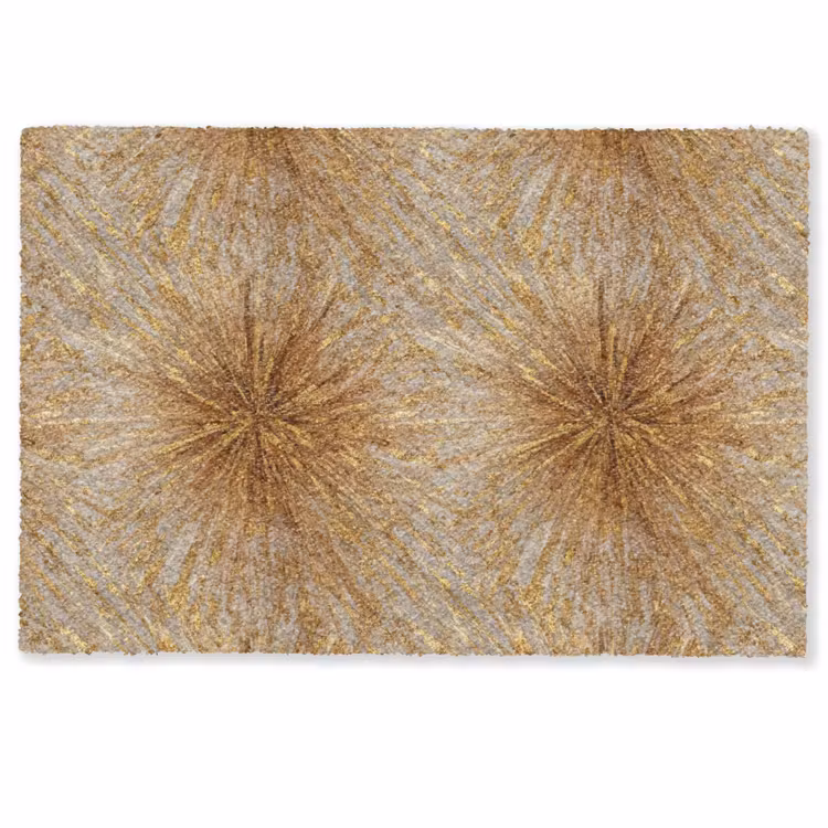 Explosie - Abstract - Goud - Wit Deurmat klein 898 -zkaufland3d