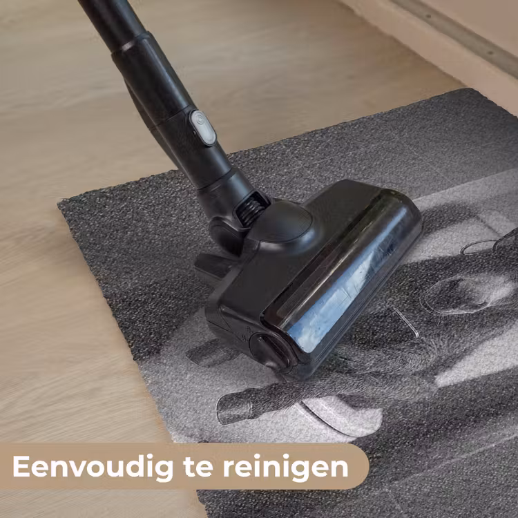 Ezel - Telefoon - Toilet - Zwart - Wit Deurmat klein -reinigen_NL