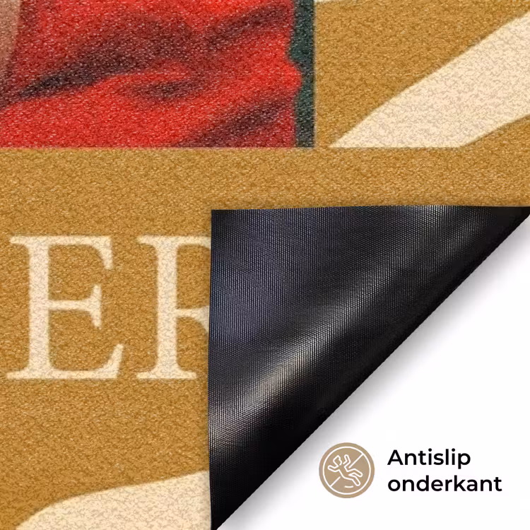 Familie - In - Patroon -  Dierenprint - Foto Deurmat klein -antislip_NL