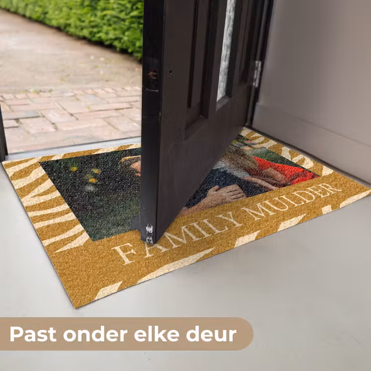 Familie - In - Patroon -  Dierenprint - Foto Deurmat klein -USP_NL