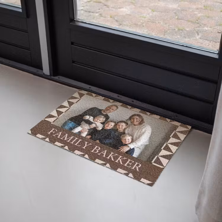 Familie - In - Patroon - Driehoek - Foto Deurmat klein -sfeer2