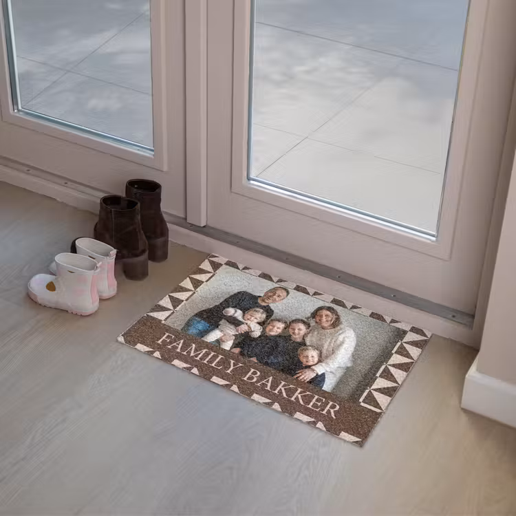 Familie - In - Patroon - Driehoek - Foto Deurmat klein -sfeer3