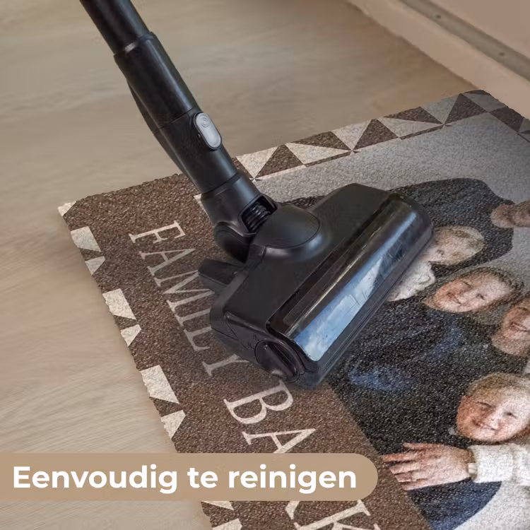 Familie - In - Patroon - Driehoek - Foto Deurmat klein -reinigen_NL