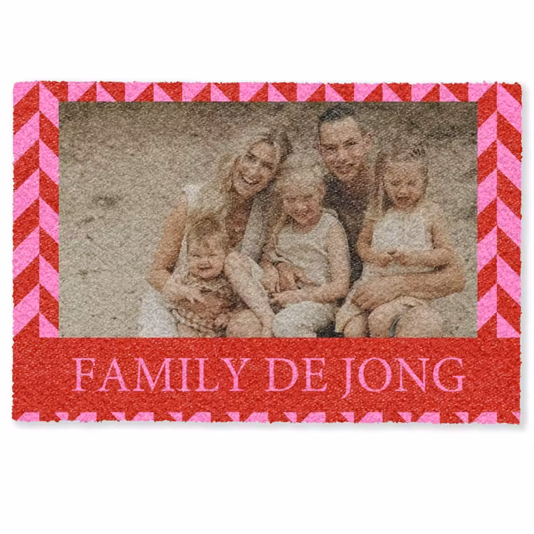 Familie - In - Patroon - Geometrisch- Foto Deurmat klein -zkaufland3d