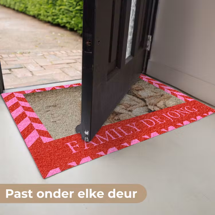Familie - In - Patroon - Geometrisch- Foto Deurmat klein -USP_NL