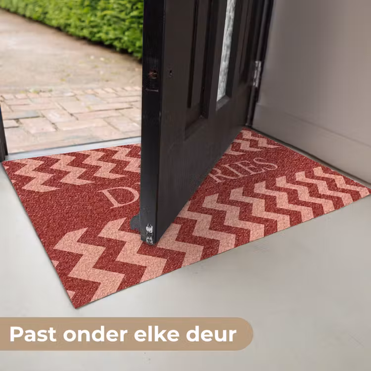 Familie - In - Patroon - Terracotta Deurmat klein -USP_NL