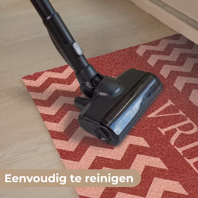 Familie - In - Patroon - Terracotta Deurmat klein -reinigen_NL