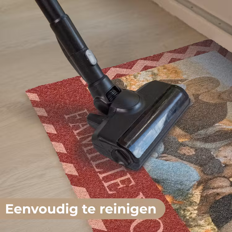 Familie - In - Patroon - Terracotta - Foto Deurmat klein -reinigen_NL