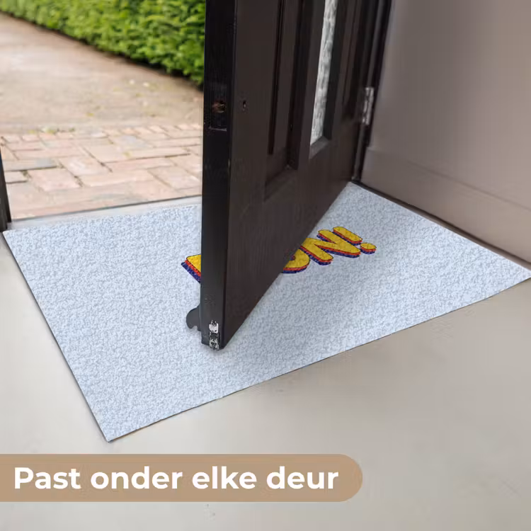 Fijn - Geel - Oranje Deurmat klein -USP_NL