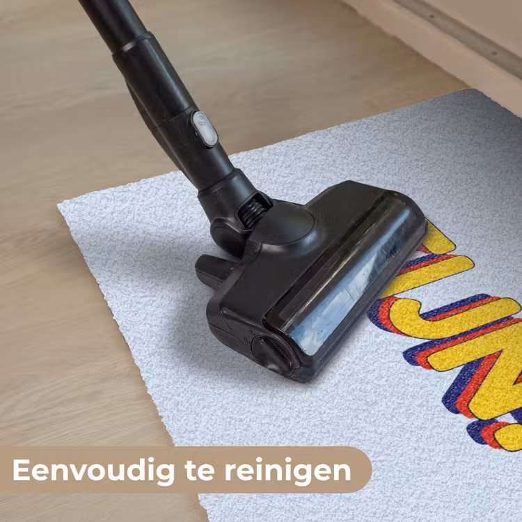 Fijn - Geel - Oranje Deurmat klein -reinigen_NL