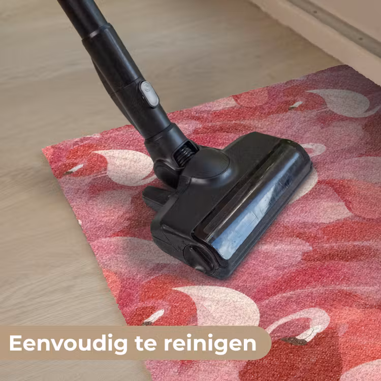 Flamingo - Botanisch - Elegant - Roze - Rood Deurmat klein 898 -reinigen_NL