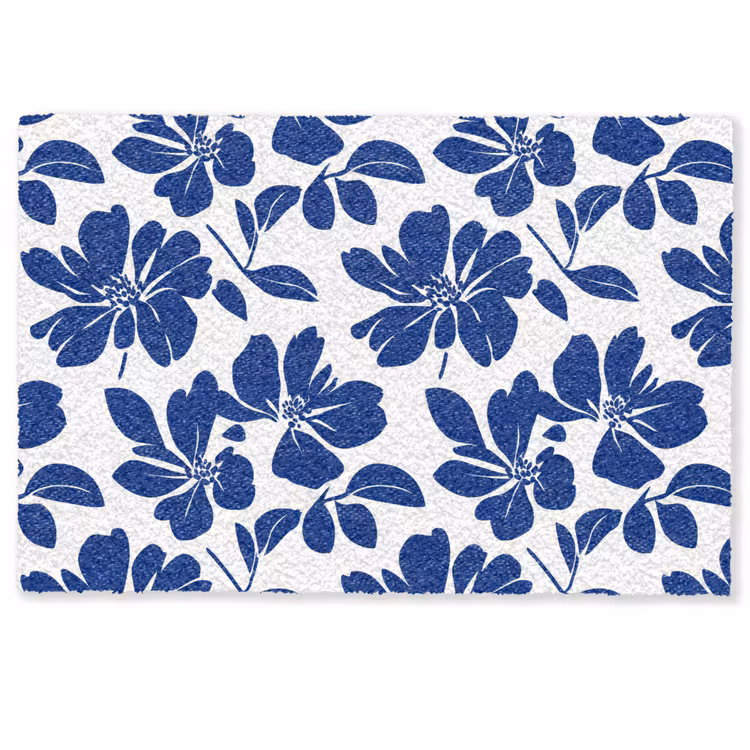 Floraal - Modern - Blauw Deurmat klein 898 -zkaufland3d
