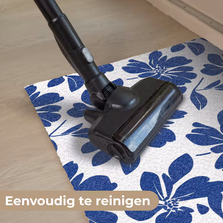 Floraal - Modern - Blauw Deurmat klein 898 -reinigen_NL