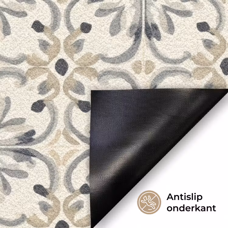 Floraal - Patroon - Kleurrijk Deurmat klein 898 -antislip_NL