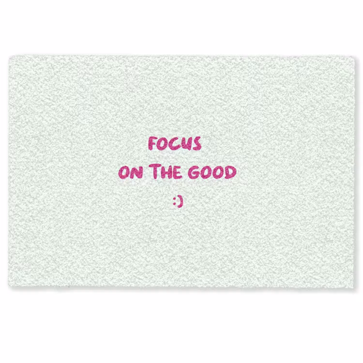 Focus - Beige - Roze - Smiley Deurmat klein -zkaufland3d