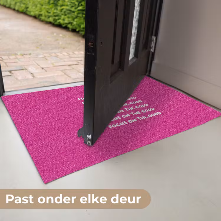 Focus on the good - Roze - wit Deurmat klein -USP_NL