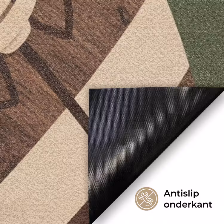 Football - Hout - Sport - Groen Deurmat klein -antislip_NL