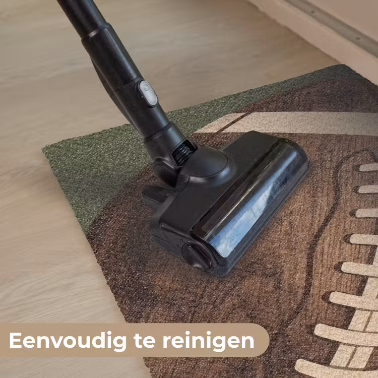 Football - Hout - Sport - Groen Deurmat klein -reinigen_NL