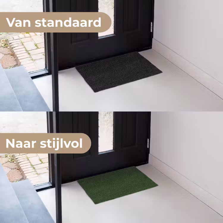 Forest - Green - Groen Deurmat klein 898 -voor-na_NL