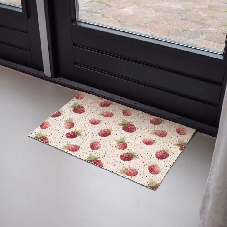 Framboos - Stippen - Rood Deurmat klein 898 -sfeer2