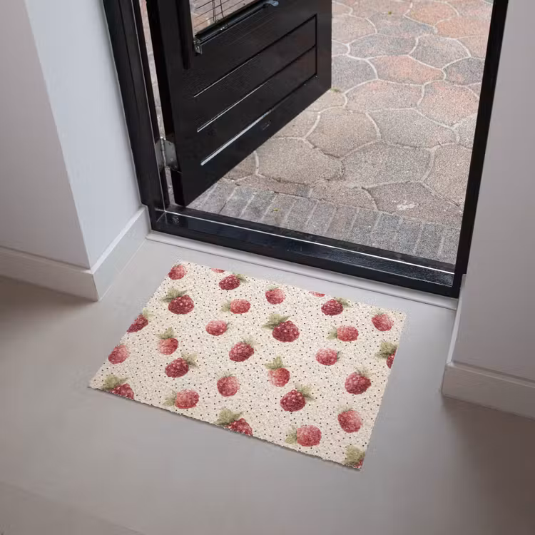 Framboos - Stippen - Rood Deurmat klein 898 -sfeer5