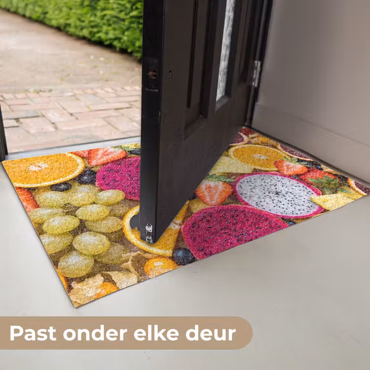 Fruit - Assortiment - Kleurrijk - Gezondheid Deurmat klein -USP_NL