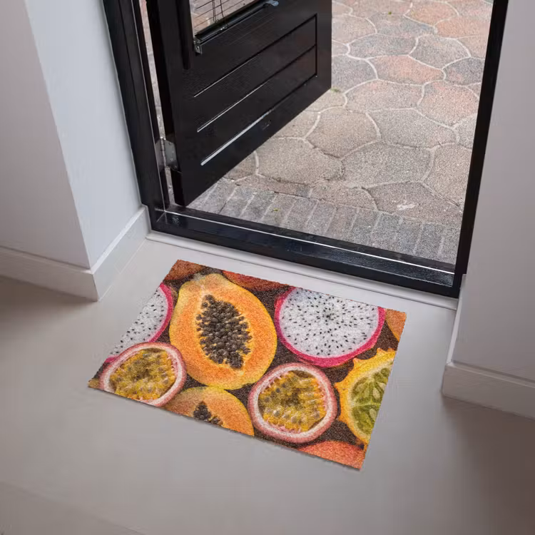 Fruit - Geopend - Tropisch - Eten - Kleurrijk Deurmat klein -sfeer5