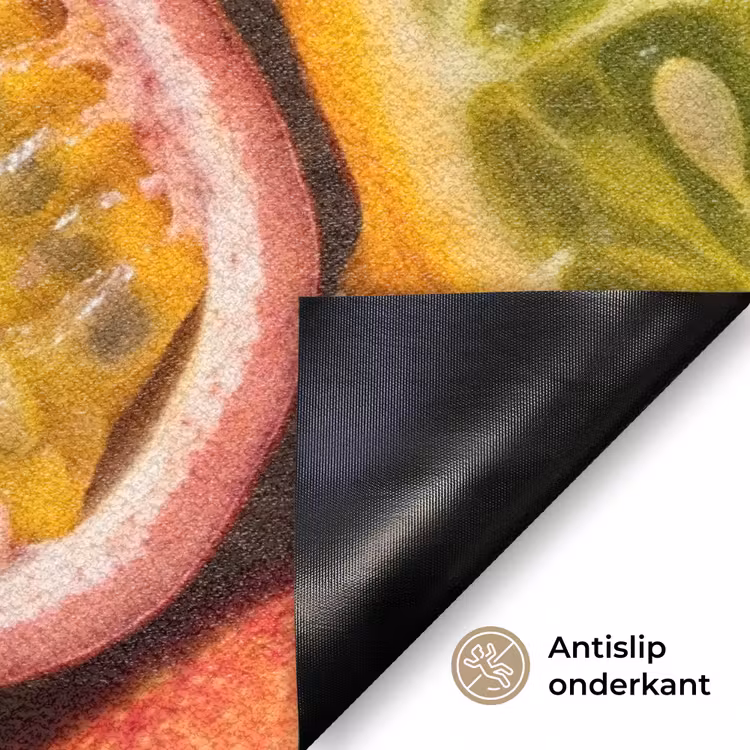 Fruit - Geopend - Tropisch - Eten - Kleurrijk Deurmat klein -antislip_NL