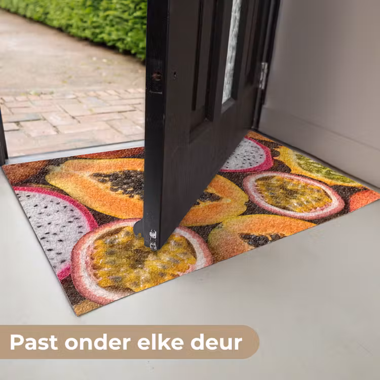 Fruit - Geopend - Tropisch - Eten - Kleurrijk Deurmat klein -USP_NL