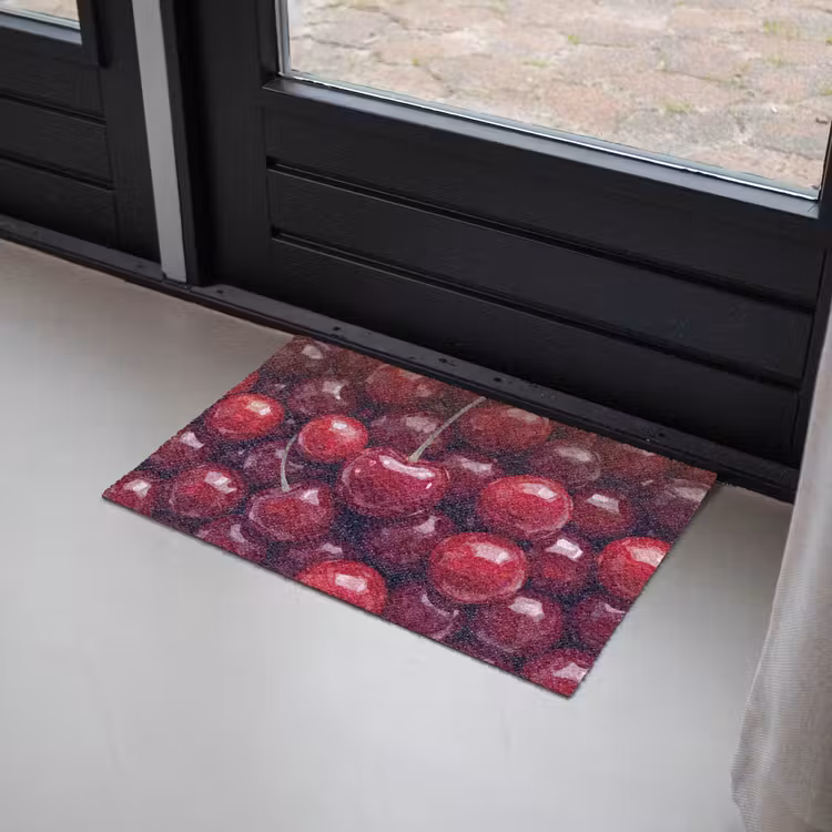 Fruit - Kersen - Eten - Modern - Rood Deurmat klein -sfeer2