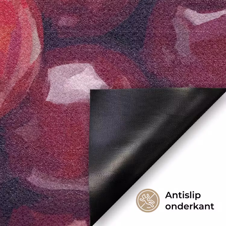 Fruit - Kersen - Eten - Modern - Rood Deurmat klein -antislip_NL
