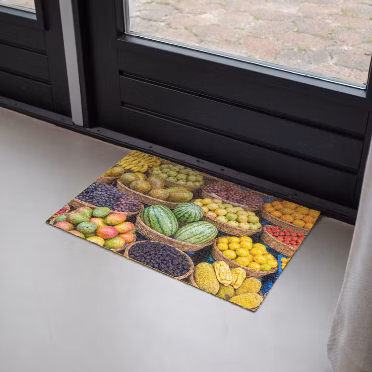 Deurmat - Fruit - Markt - Kleurrijk - Fruit - Markt - Kleurrijk Deurmat klein
