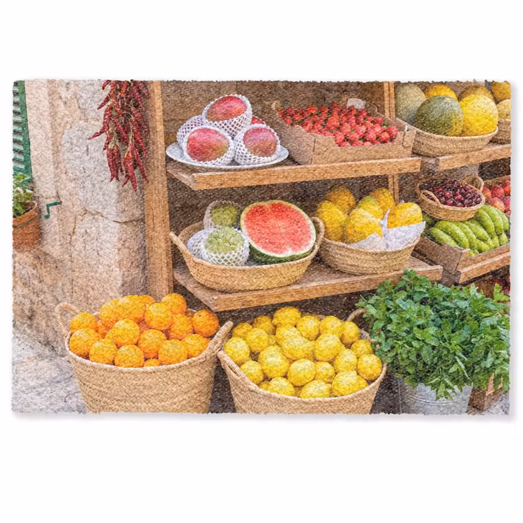 Deurmat - Fruit - Markt - Vers - Fruit - Markt - Vers Deurmat klein