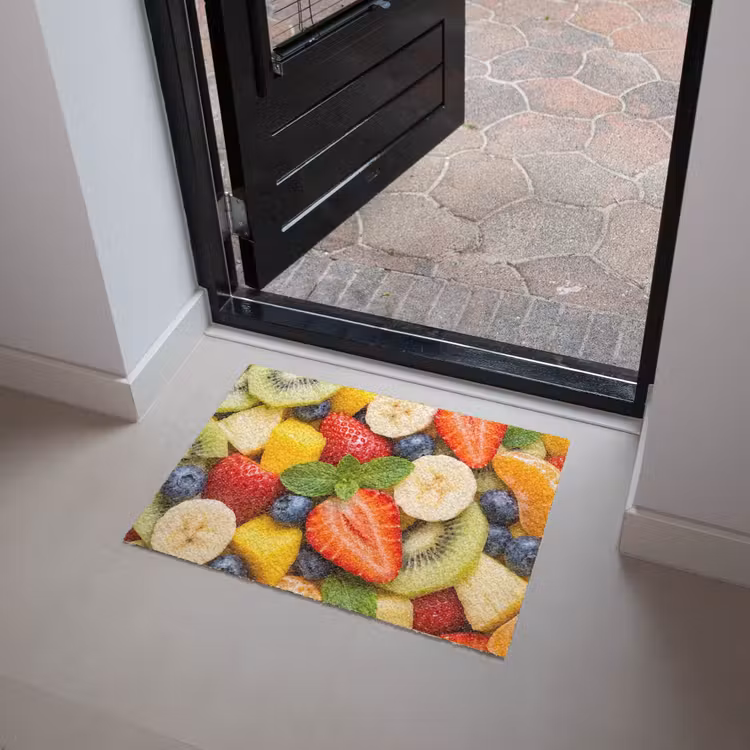 Fruit - Plakjes - Eten - Kleurrijk Deurmat klein -sfeer5