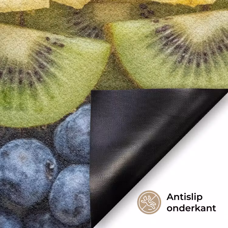 Fruit - Regenboog - Gezond - Kleurrijk Deurmat klein -antislip_NL