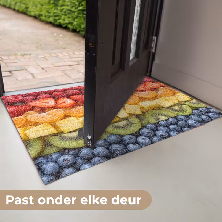 Fruit - Regenboog - Gezond - Kleurrijk Deurmat klein -USP_NL