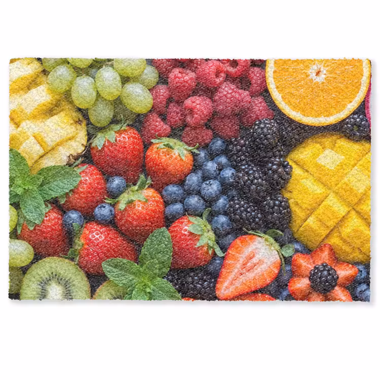 Fruit - Vers - Kleurrijk - Eten Deurmat klein -zkaufland3d
