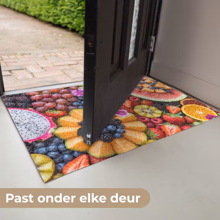 Fruit - Vers - Variatie - Eten - Kleurrijk Deurmat klein -USP_NL
