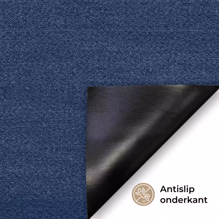 Fuck what they think - Blauw - Cursief Deurmat klein -antislip_NL