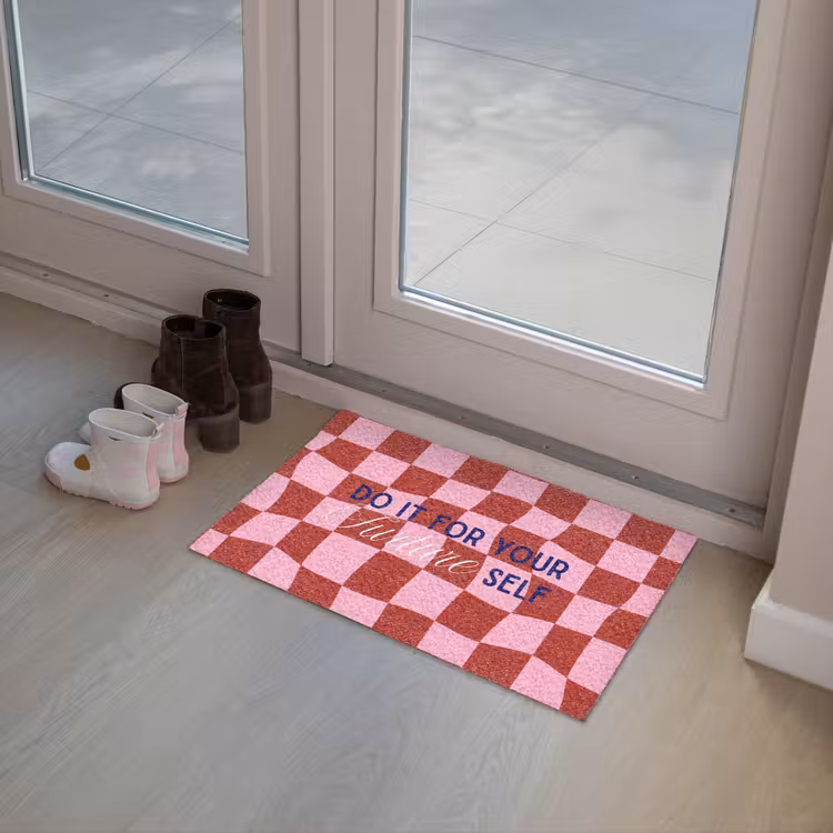 Furture - Geblokt - Rood Deurmat klein -sfeer3