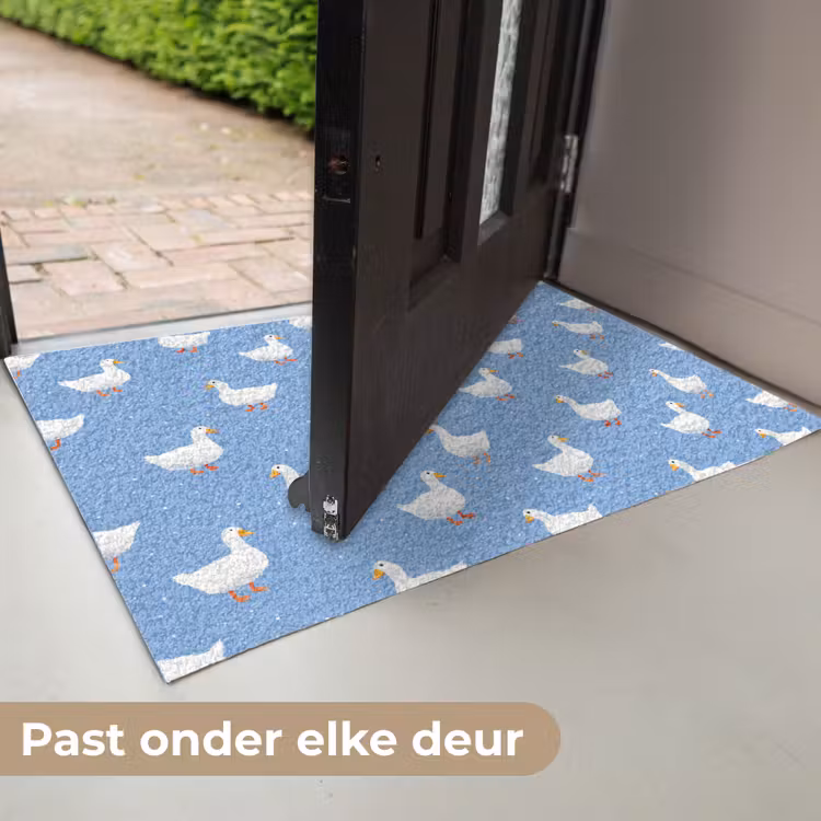 Ganzen - Elegant - Blauw Deurmat klein 898 -USP_NL